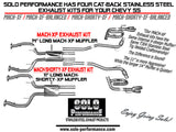 Solo Mach-XF Exhaust Kit 14-17 Chevy SS