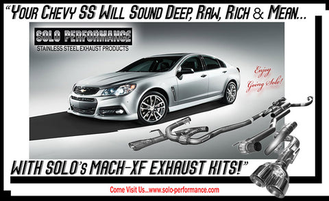 Solo Mach-XF Balanced Shorty Exhaust Kit 14-17 Chevy SS