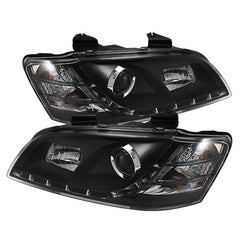 Spyder 08-09 G8 Projector Black Headlight with LED Driving Lights