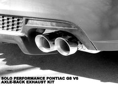 Solo V6 Axle Back Exhaust Kit 08-09 Pontiac G8